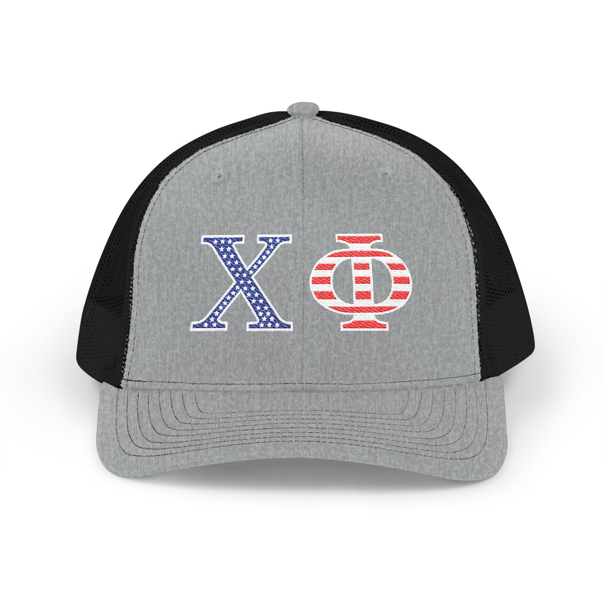 Embroidered Trucker Hat - Chi Phi Stars & Stripes