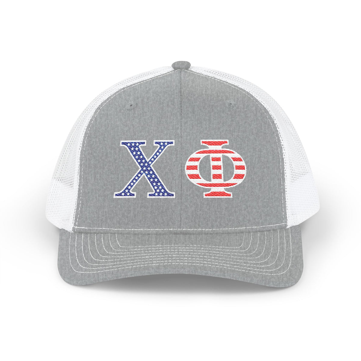 Embroidered Trucker Hat - Chi Phi Stars & Stripes